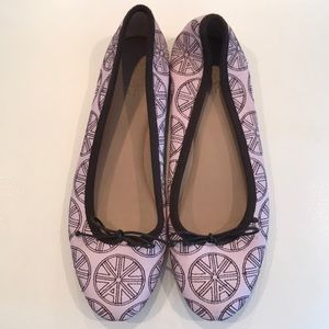 Embroidered Leather Flats